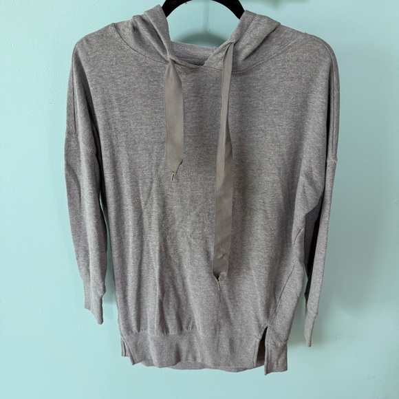 Ultra Flirt Gray Hoodie with Drawstrings Size Small Oversized Pull Over - Picture 1 of 8